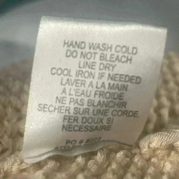 Bobeau Crochet Knit Pullover Cream Top Size Small - Picture 8 of 11